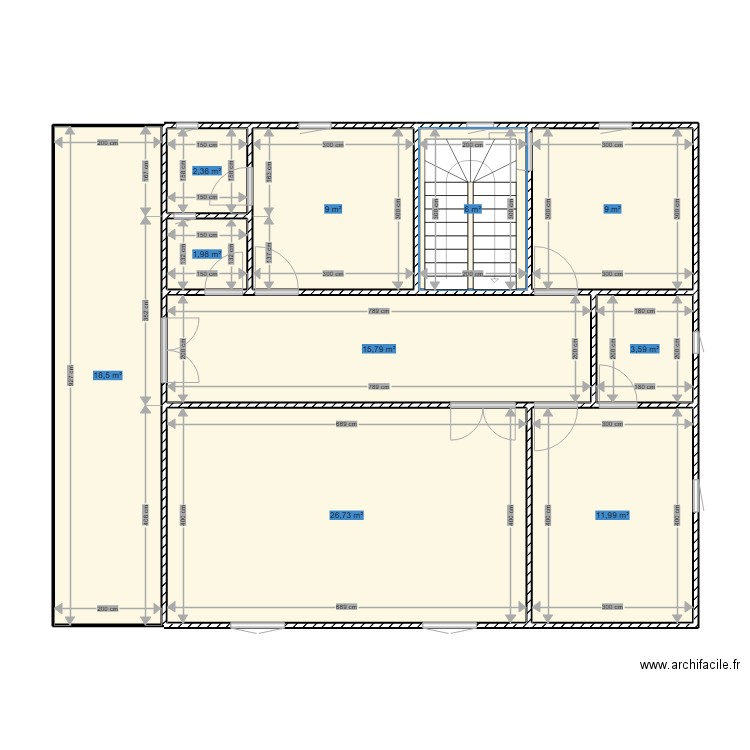 kone. Plan de 0 pièce et 0 m2