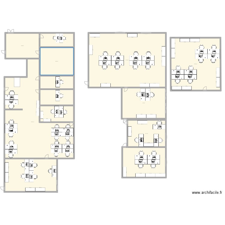 Technidis. Plan de 13 pièces et 1041 m2