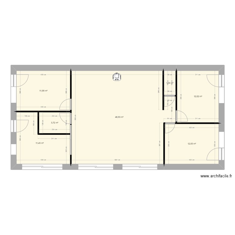 MAISON LVDC. Plan de 7 pièces et 102 m2