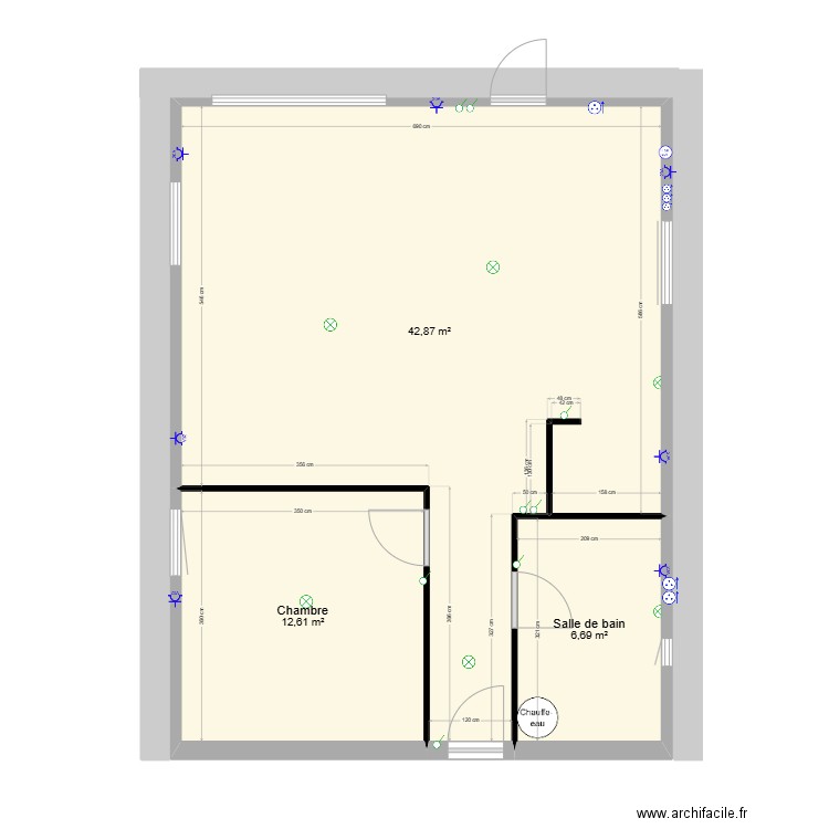 Bayles 1. Plan de 3 pièces et 62 m2