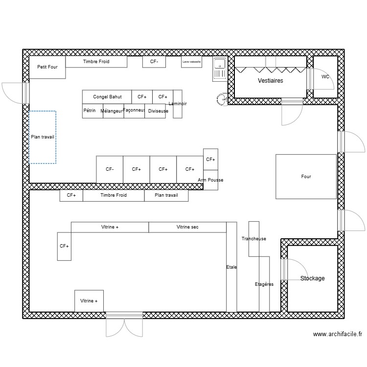 le Fournil D'IZON. Plan de 4 pièces et 113 m2