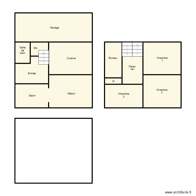 PENMARCH SENECHAL. Plan de 11 pièces et 72 m2