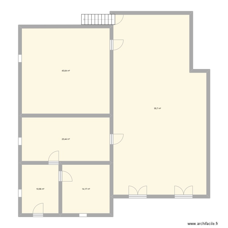 Garage. Plan de 5 pièces et 190 m2