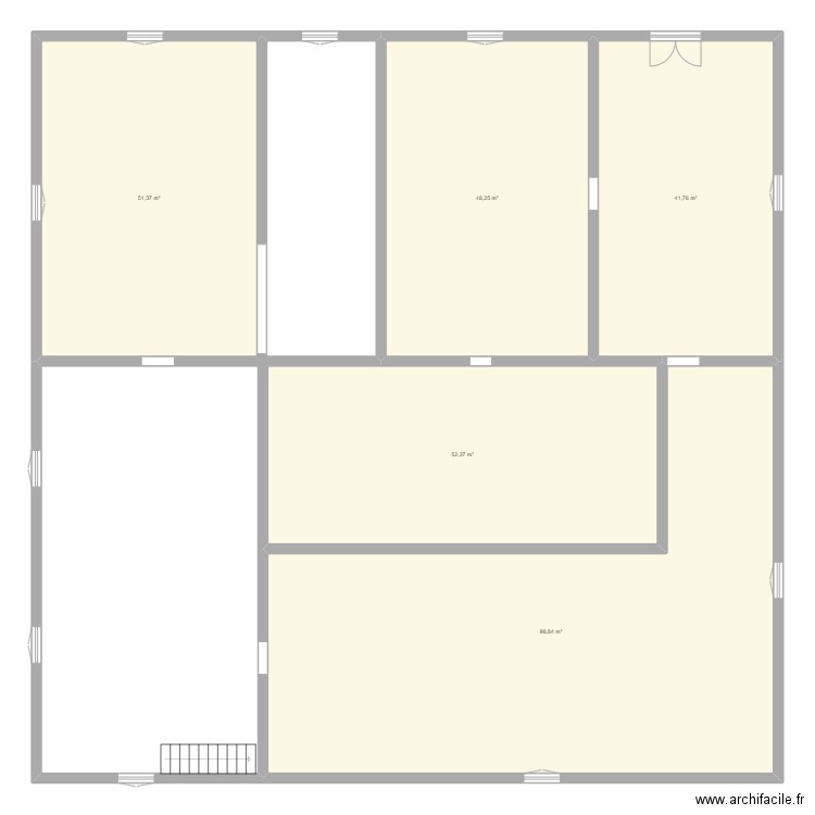 william1 (1er étage). Plan de 5 pièces et 293 m2