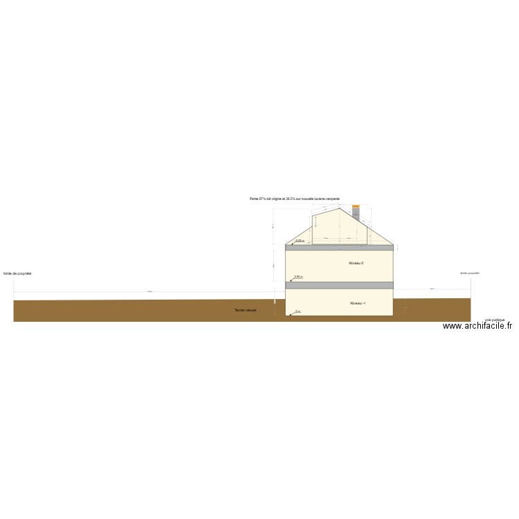 plan de coupe 384. Plan de 0 pièce et 0 m2