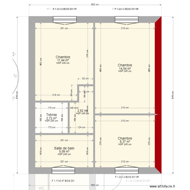 ML24010547 KABOUS. Plan de 10 pièces et 104 m2