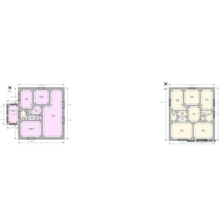 ML25001630 LUDOSKY. Plan de 21 pièces et 148 m2