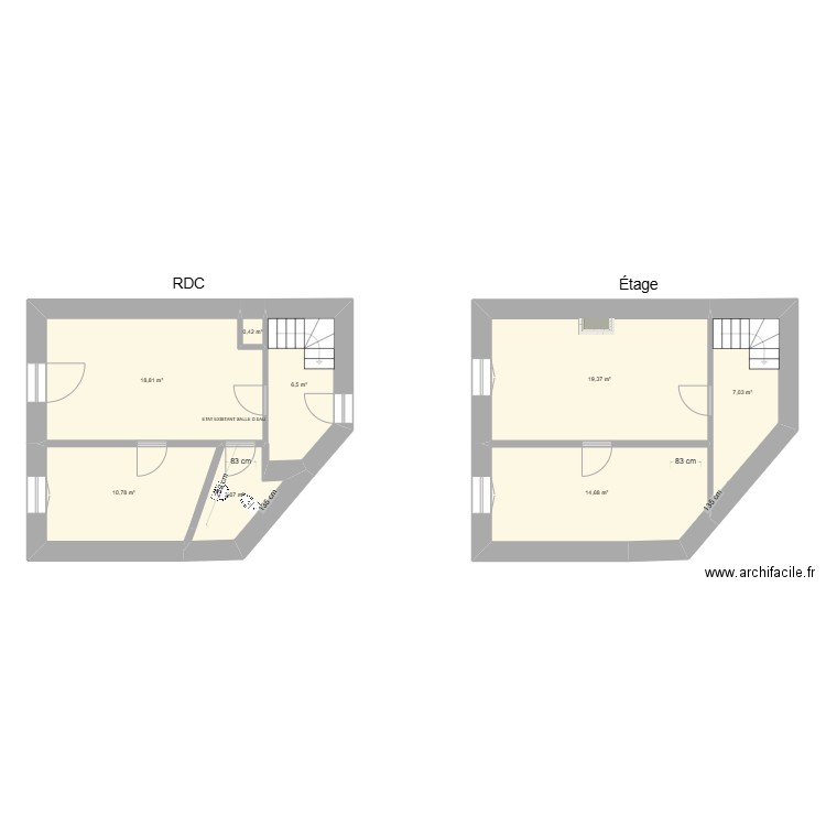 MICOUD LOGEMENT. Plan de 8 pièces et 81 m2