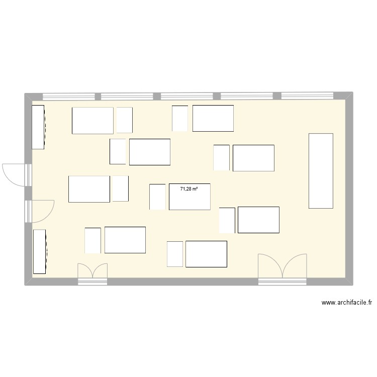 trucsb. Plan de 1 pièce et 71 m2