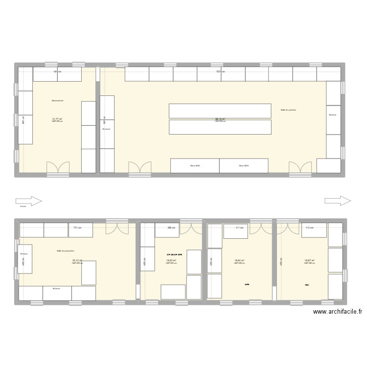 ELecto LAB. Plan de 6 pièces et 225 m2