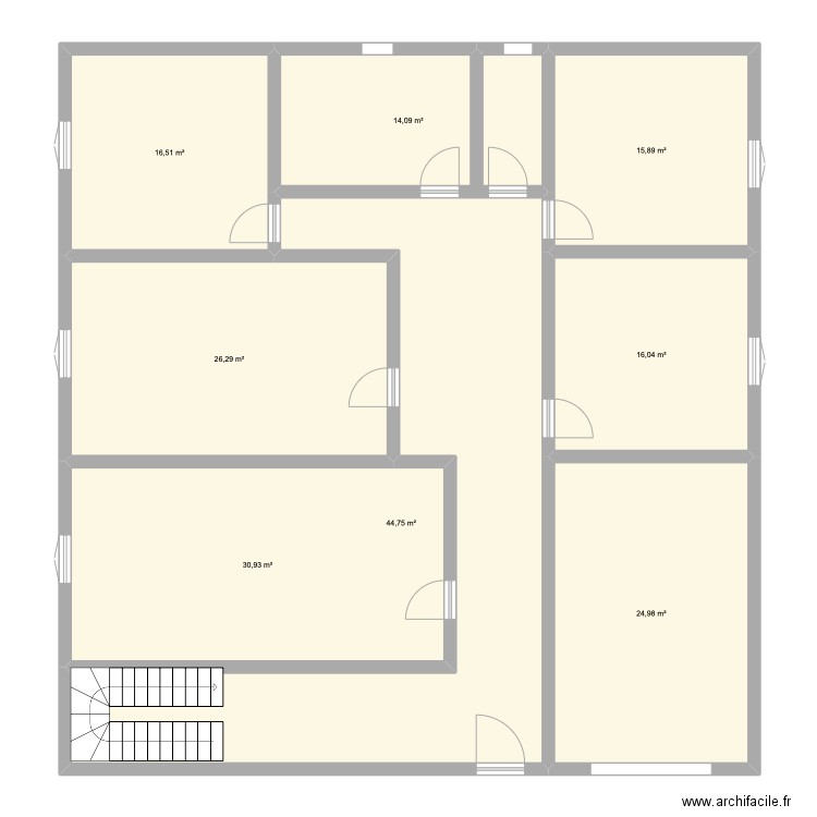 Maison ache. Plan de 8 pièces et 189 m2