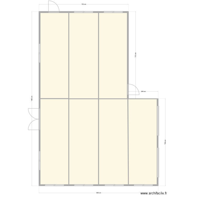 fcdb. Plan de 6 pièces et 122 m2