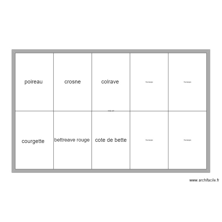 tkt. Plan de 1 pièce et 119 m2