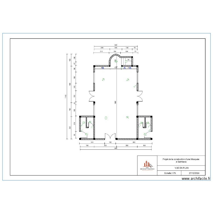 MOSQUE SAMBA. Plan de 0 pièce et 0 m2