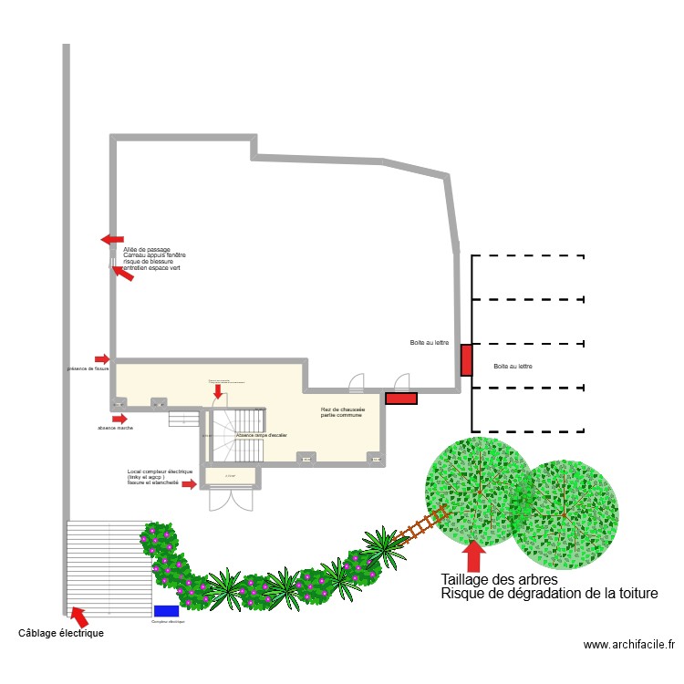 DTG / REZ DE CHAUSSEE / CARRO. Plan de 7 pièces et 57 m2