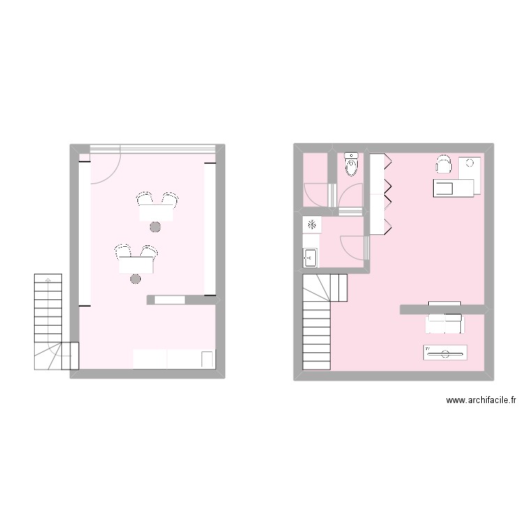 OPTIQUE ROUAIX. Plan de 5 pièces et 57 m2