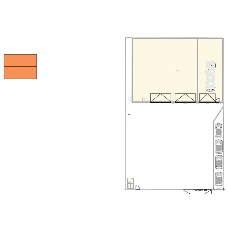 FLANDRE POUR SEPARATION. Plan de 4 pièces et 342 m2