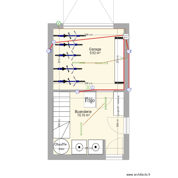 buanderie2. Plan de 0 pièce et 0 m2