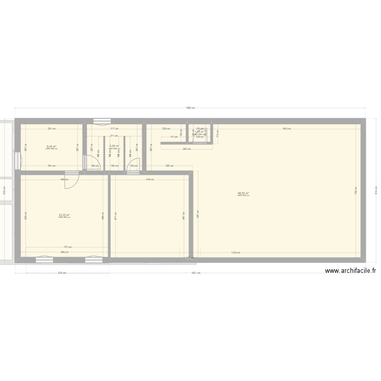 test maison ardennes RDC + etage 2024 ok. Plan de 15 pièces et 223 m2