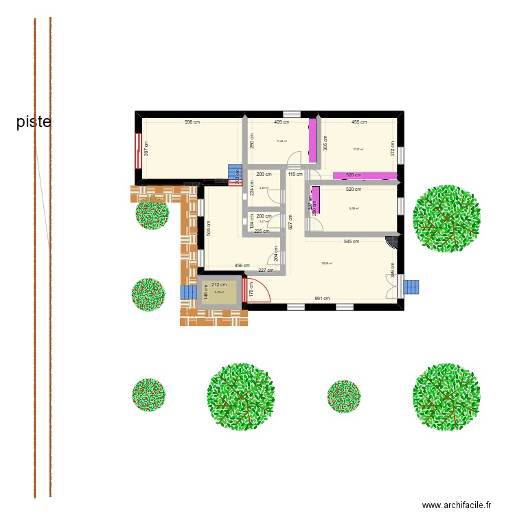 Mahdia happy place. Plan de 8 pièces et 127 m2