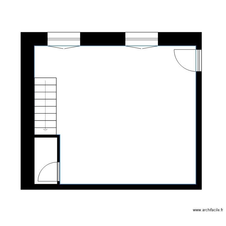 JACQUEMIN C. Plan de 6 pièces et 66 m2