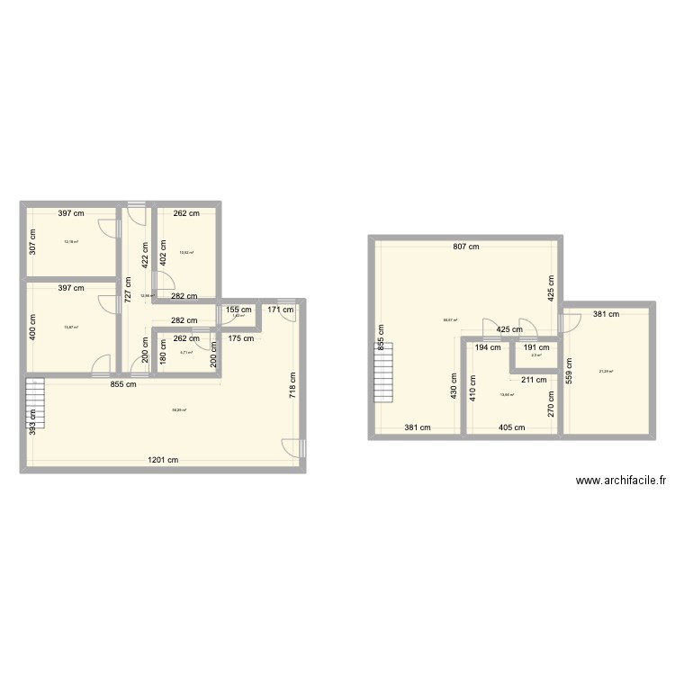 Maison Lescarran. Plan de 11 pièces et 202 m2