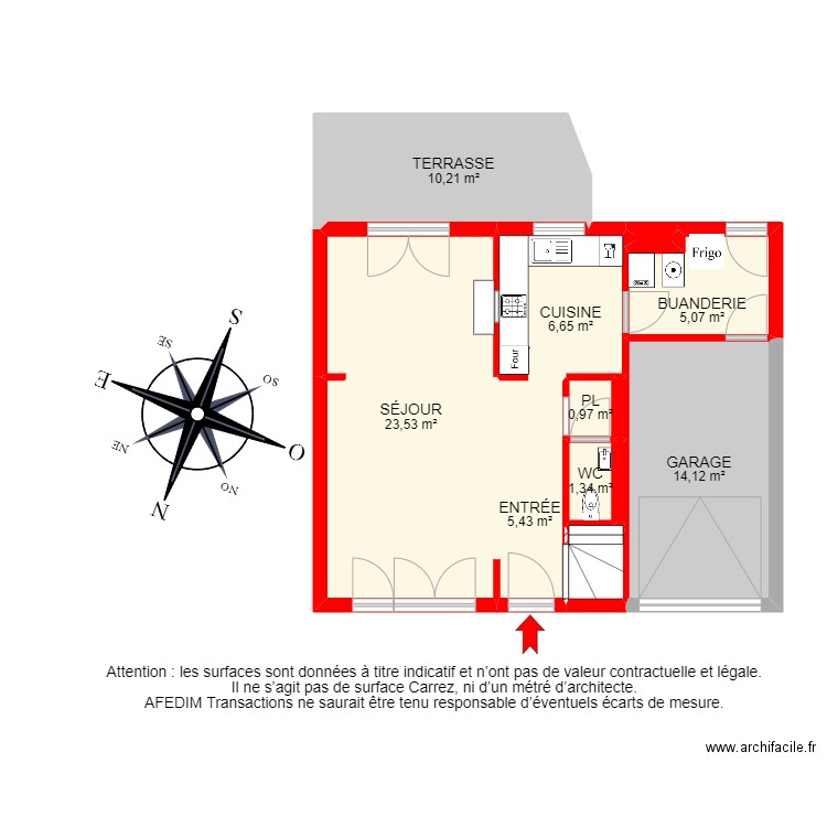 BI17788 -. Plan de 21 pièces et 125 m2