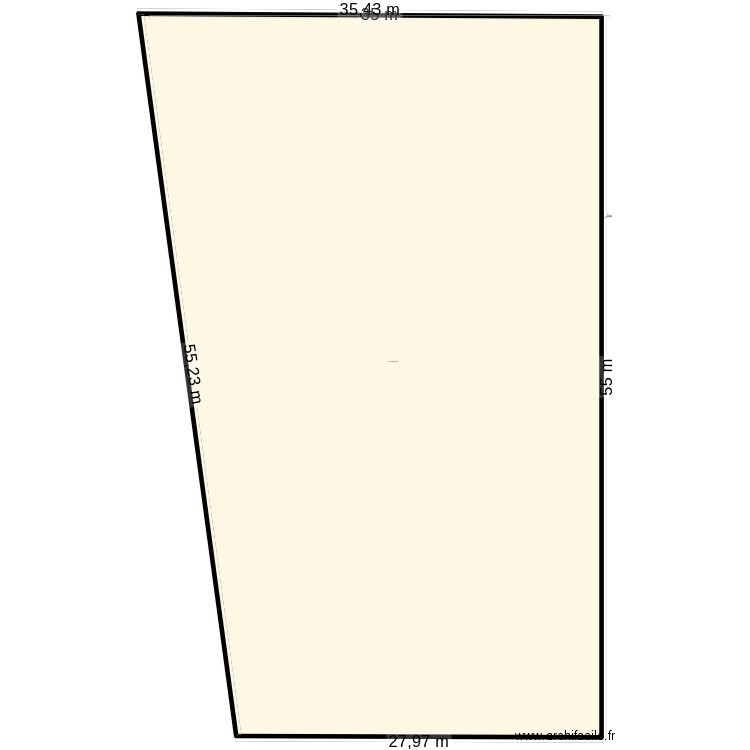 Terrain_loukanga_maison_basse_reference. Plan de 1 pièce et 1710 m2