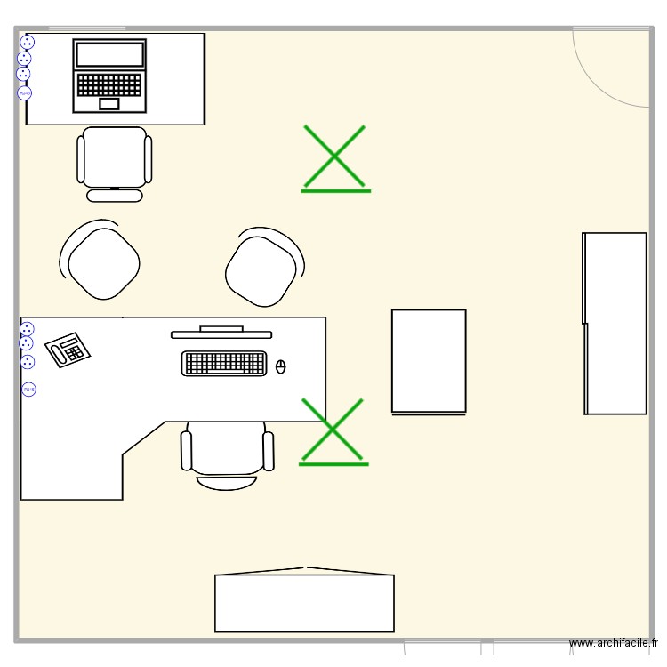 BUREAU YANN. Plan de 1 pièce et 1620 m2