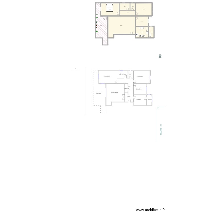 Caravelle. Plan de 10 pièces et 238 m2