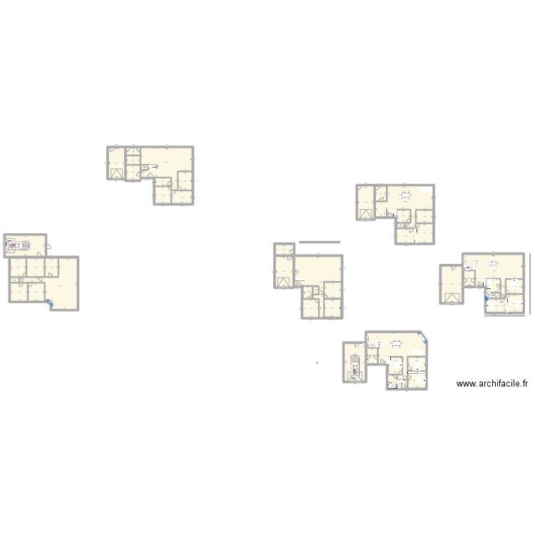 Maison 1 Mohon. Plan de 48 pièces et 1014 m2