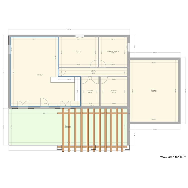 Maison LB 07/2024 . Plan de 8 pièces et 197 m2