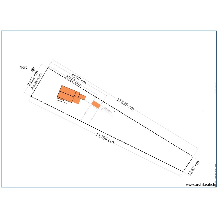 APRES plan de masse abris avec cotations . Plan de 0 pièce et 0 m2