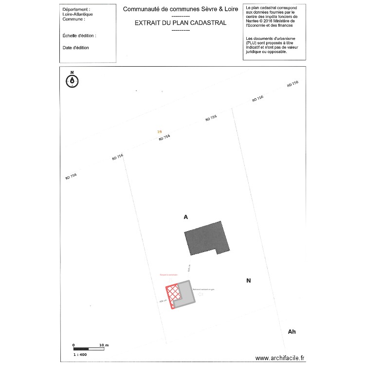 plan de masse 3. Plan de 2 pièces et 53 m2