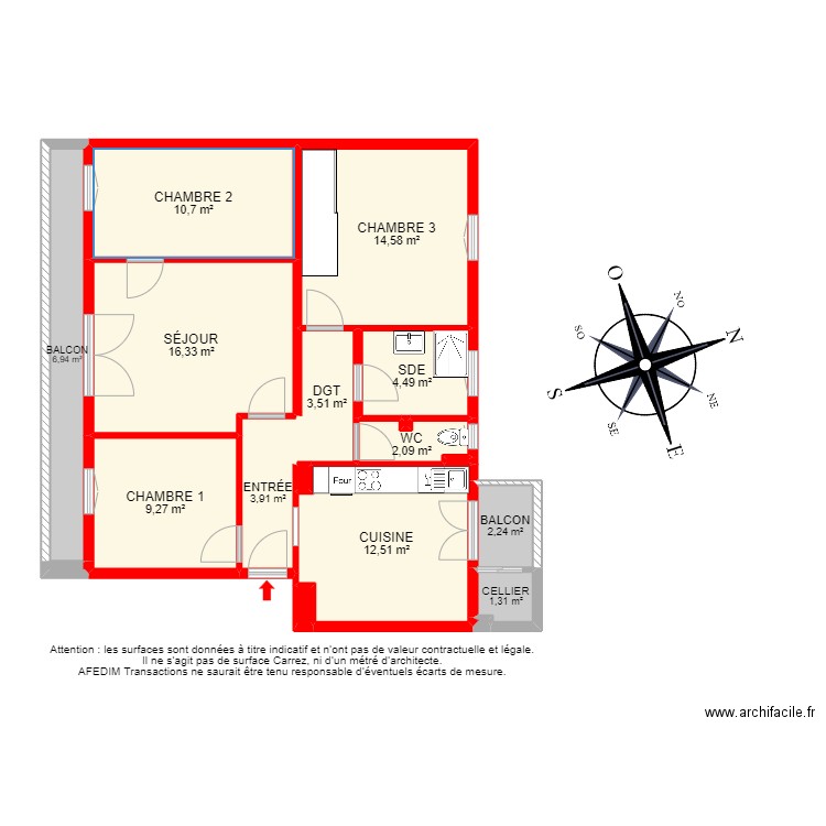 BI 20113 -. Plan de 20 pièces et 113 m2