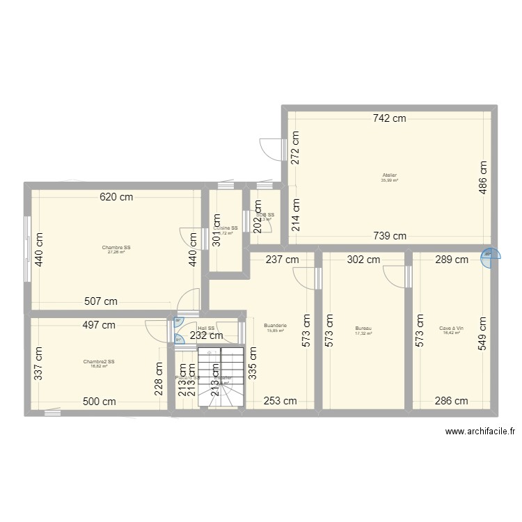 VILLA BELFRY RDC. Plan de 22 pièces et 342 m2