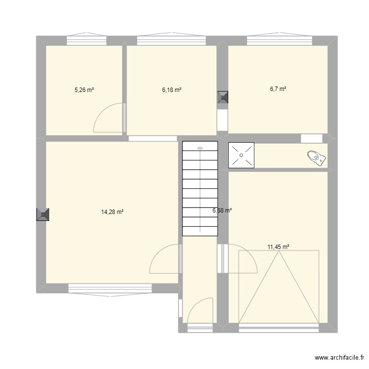 Maison Lydie et Mateusz. Plan de 12 pièces et 81 m2