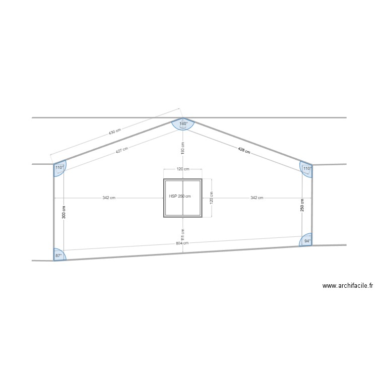 garage nord. Plan de 1 pièce et 28 m2