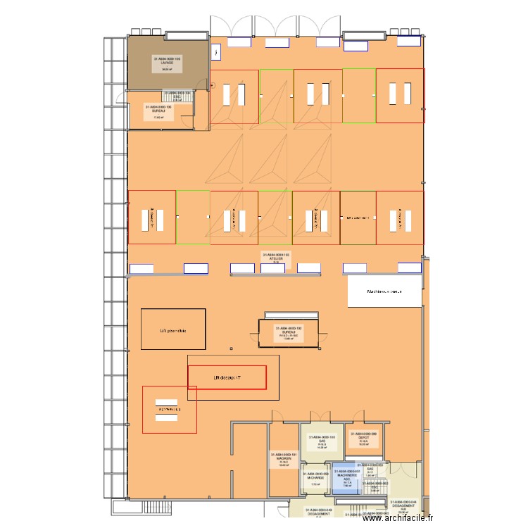 R18 portes centrales v2. Plan de 0 pièce et 0 m2