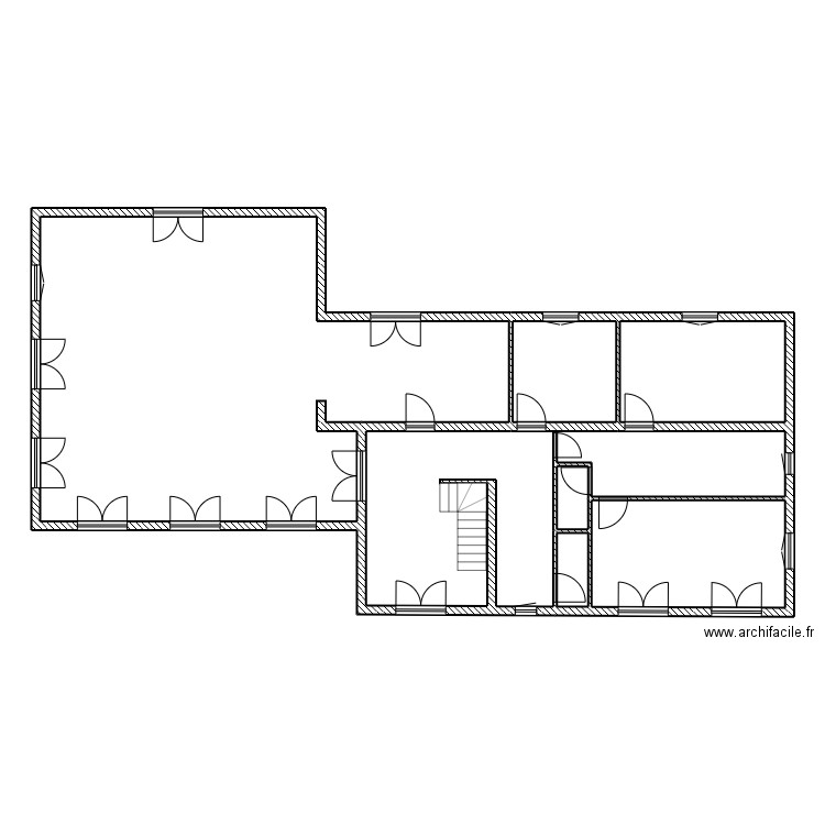 campion rdc. Plan de 7 pièces et 162 m2