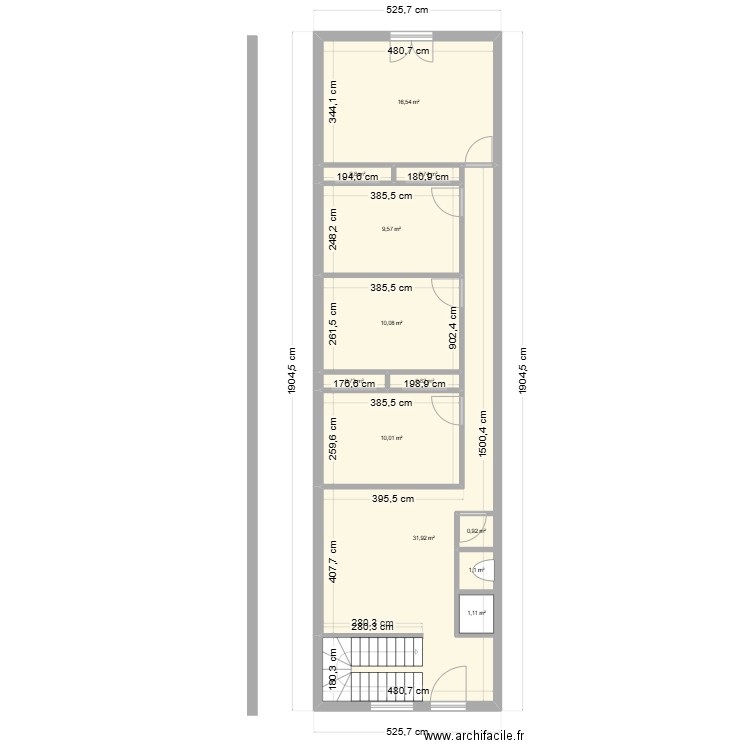 NOUVELLE MAISON. Plan de 12 pièces et 89 m2