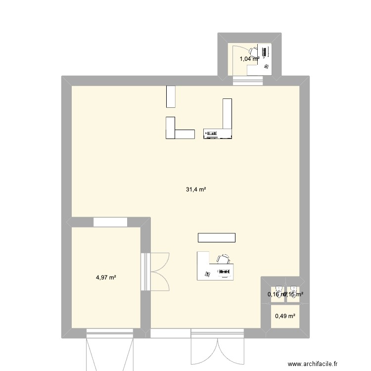 nuances unikalo marmande . Plan de 6 pièces et 38 m2