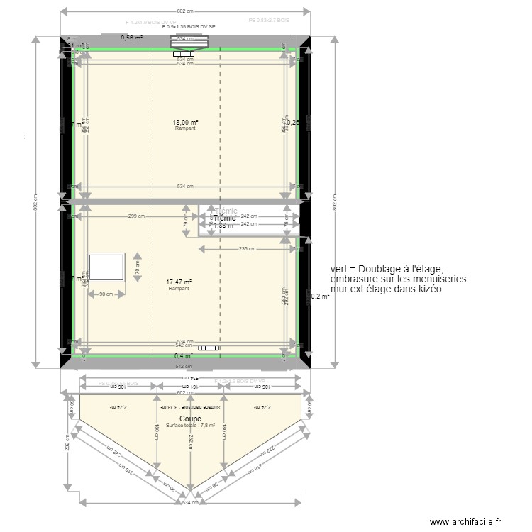 ML24006183. Plan de 18 pièces et 131 m2