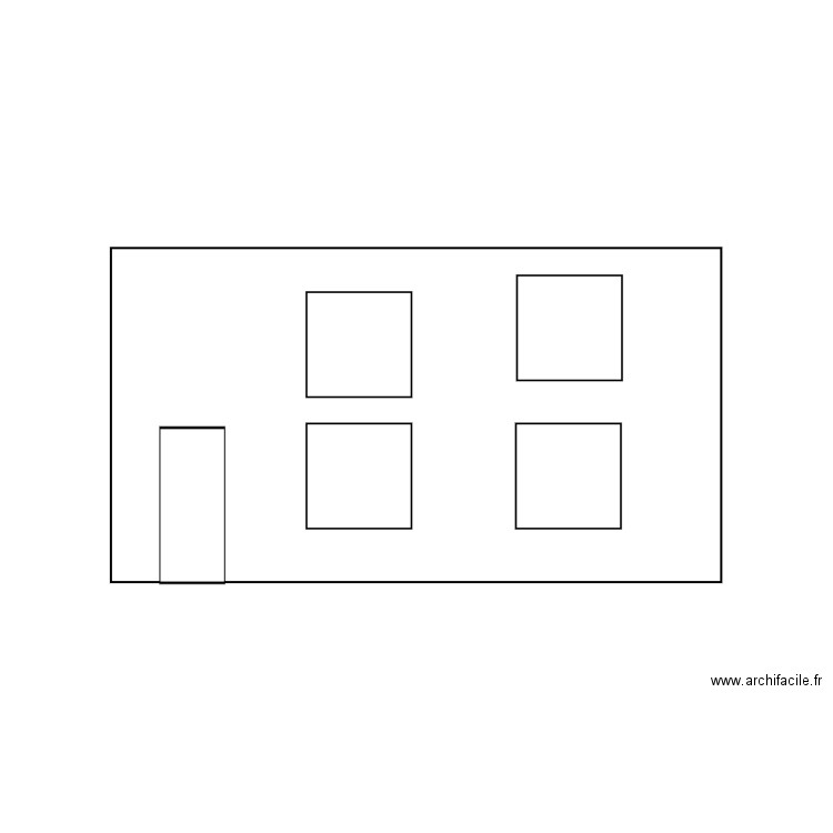 Plan de façade. Plan de 0 pièce et 0 m2