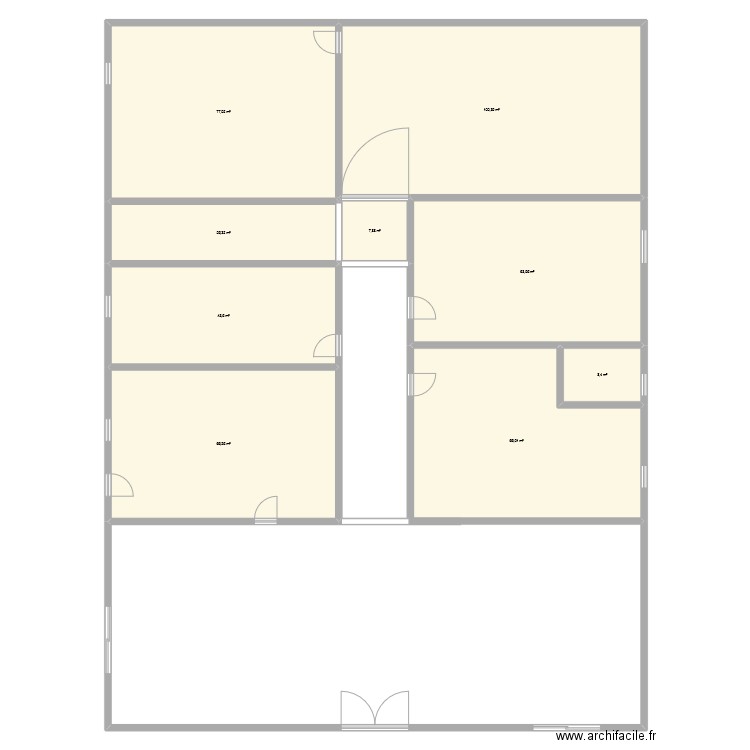 maison. Plan de 9 pièces et 460 m2