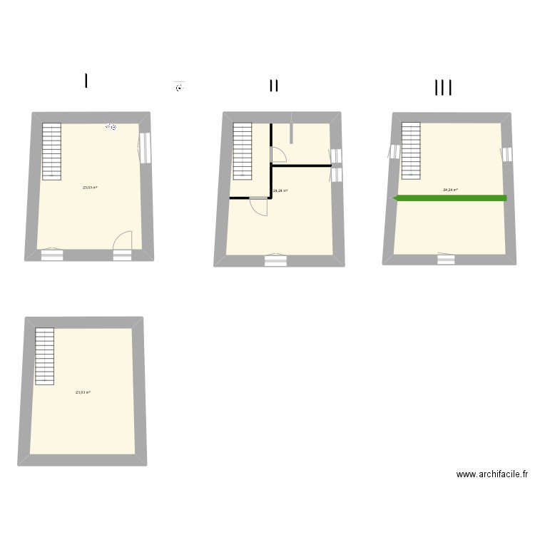 st genis . Plan de 4 pièces et 95 m2