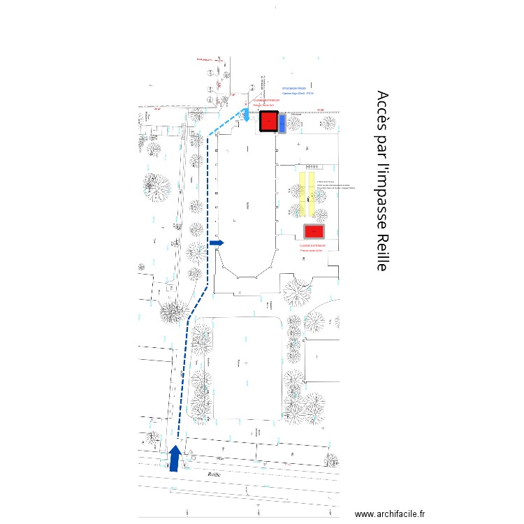 Implantation grimbergen. Plan de 3 pièces et 15 m2