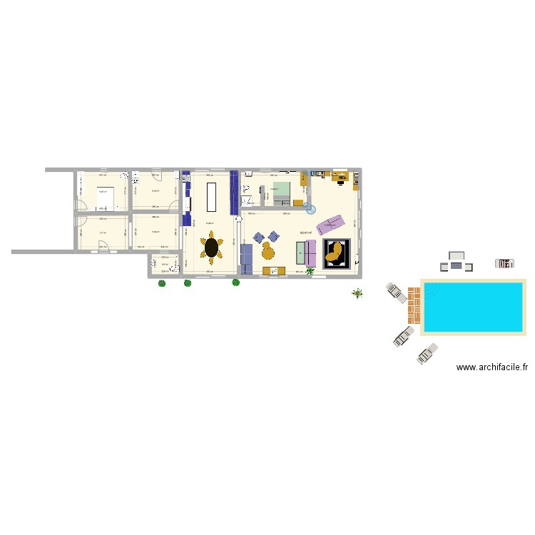 louhans 2. Plan de 8 pièces et 171 m2