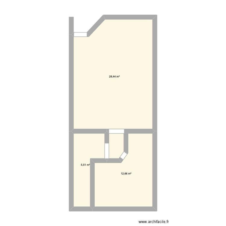 Plan Local Malzéville. Plan de 3 pièces et 47 m2