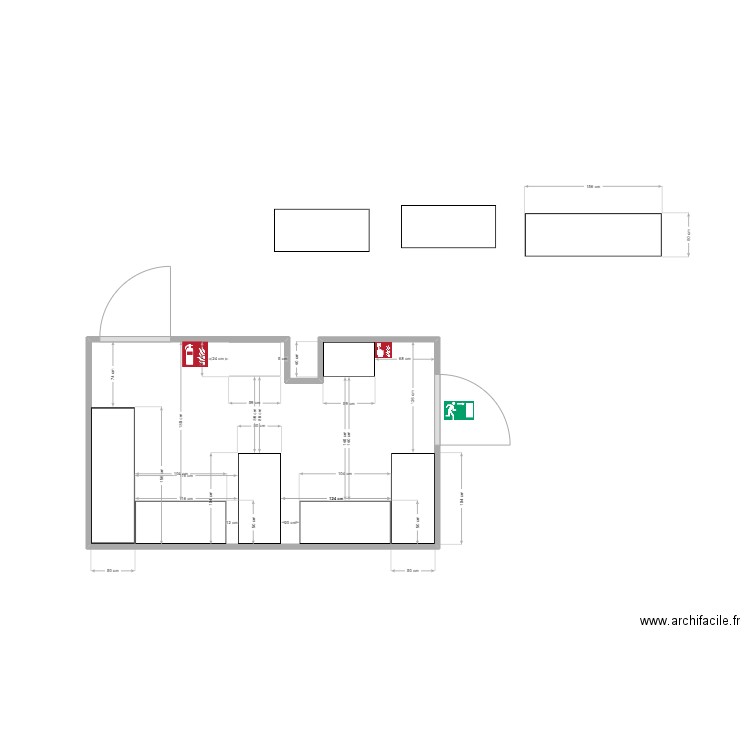 Réserve. Plan de 1 pièce et 9 m2